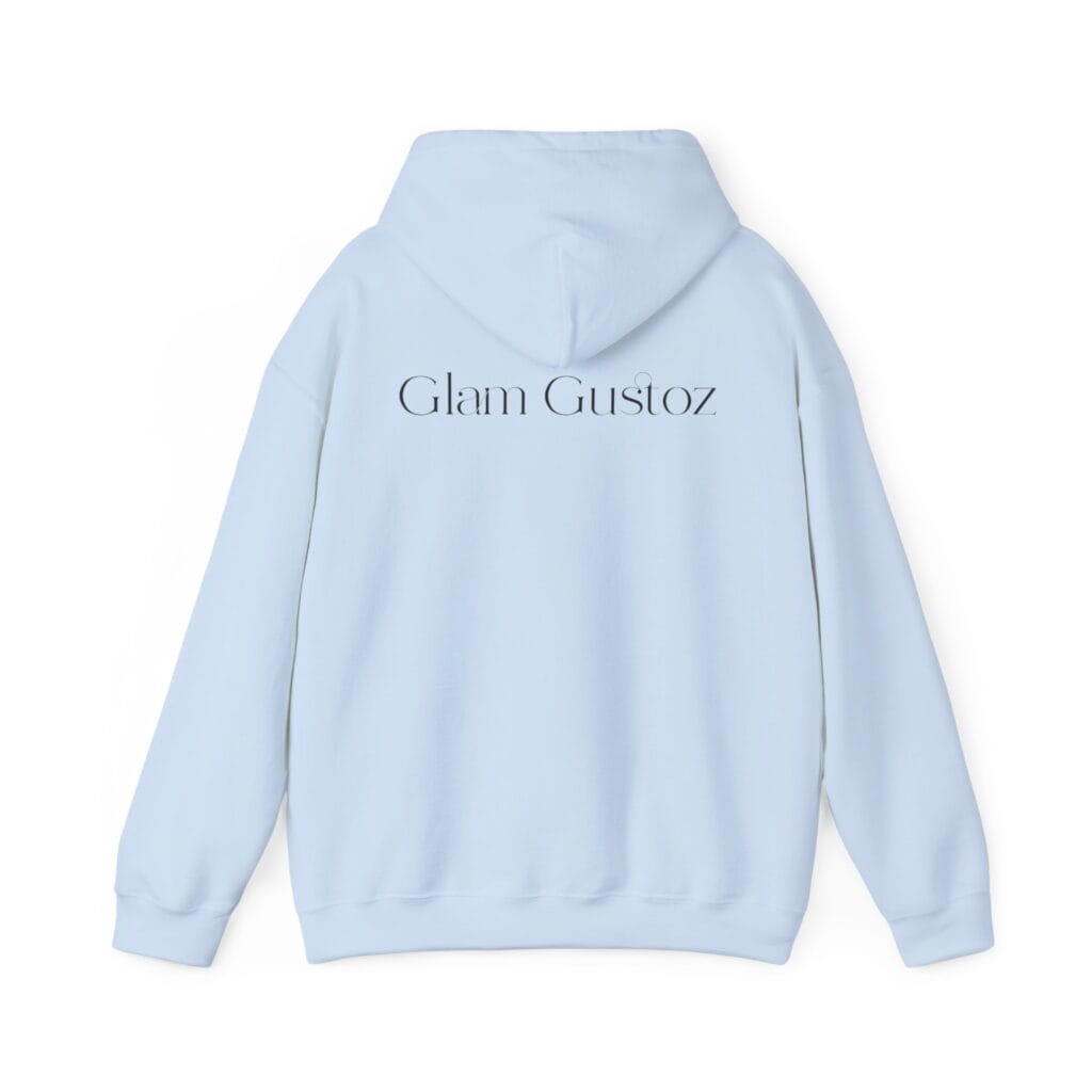 Glam Gustoz Signature Hoodie – Black Edition 1 | Soft Aesthetic Self-Care Wear - Image 24