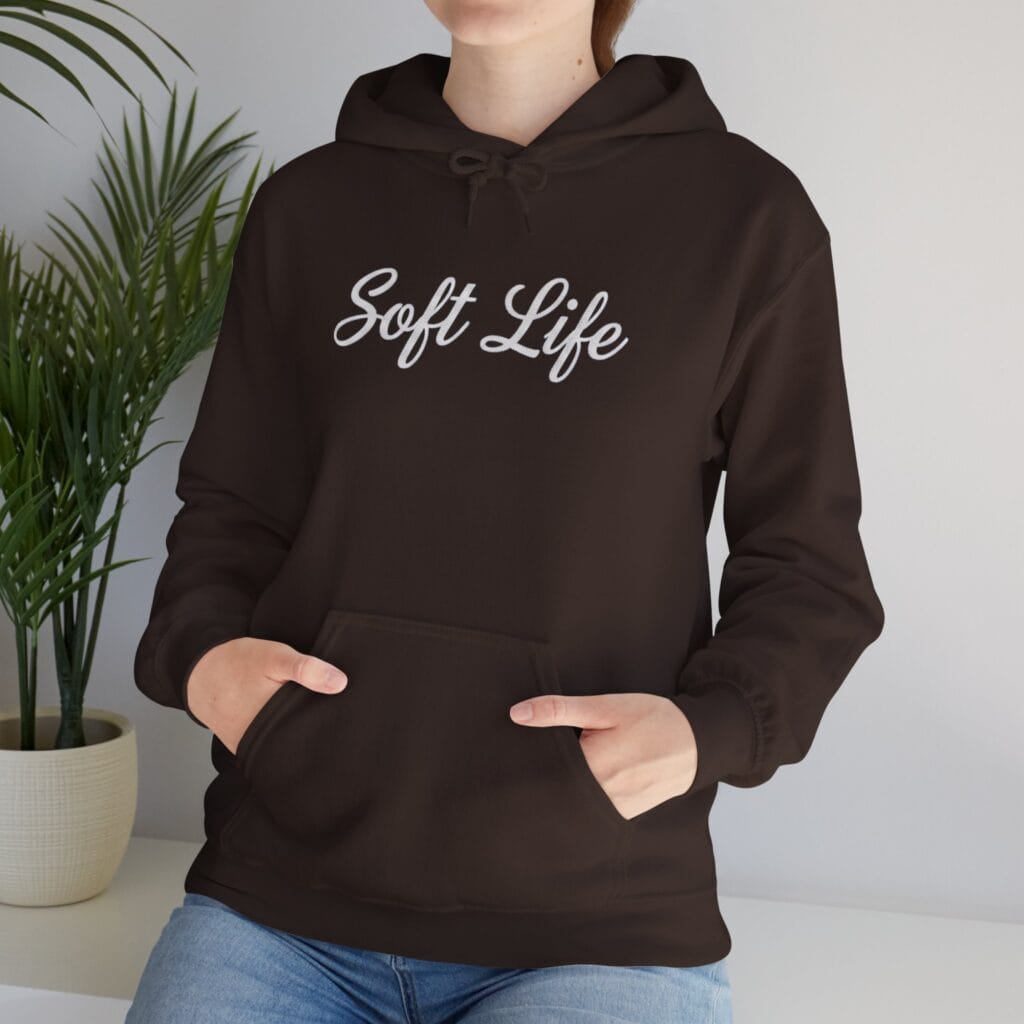 Soft Life Hoodie 1 – Self-Care Clothing for Your Healing Era | Cozy Mental Health Wear - Image 13