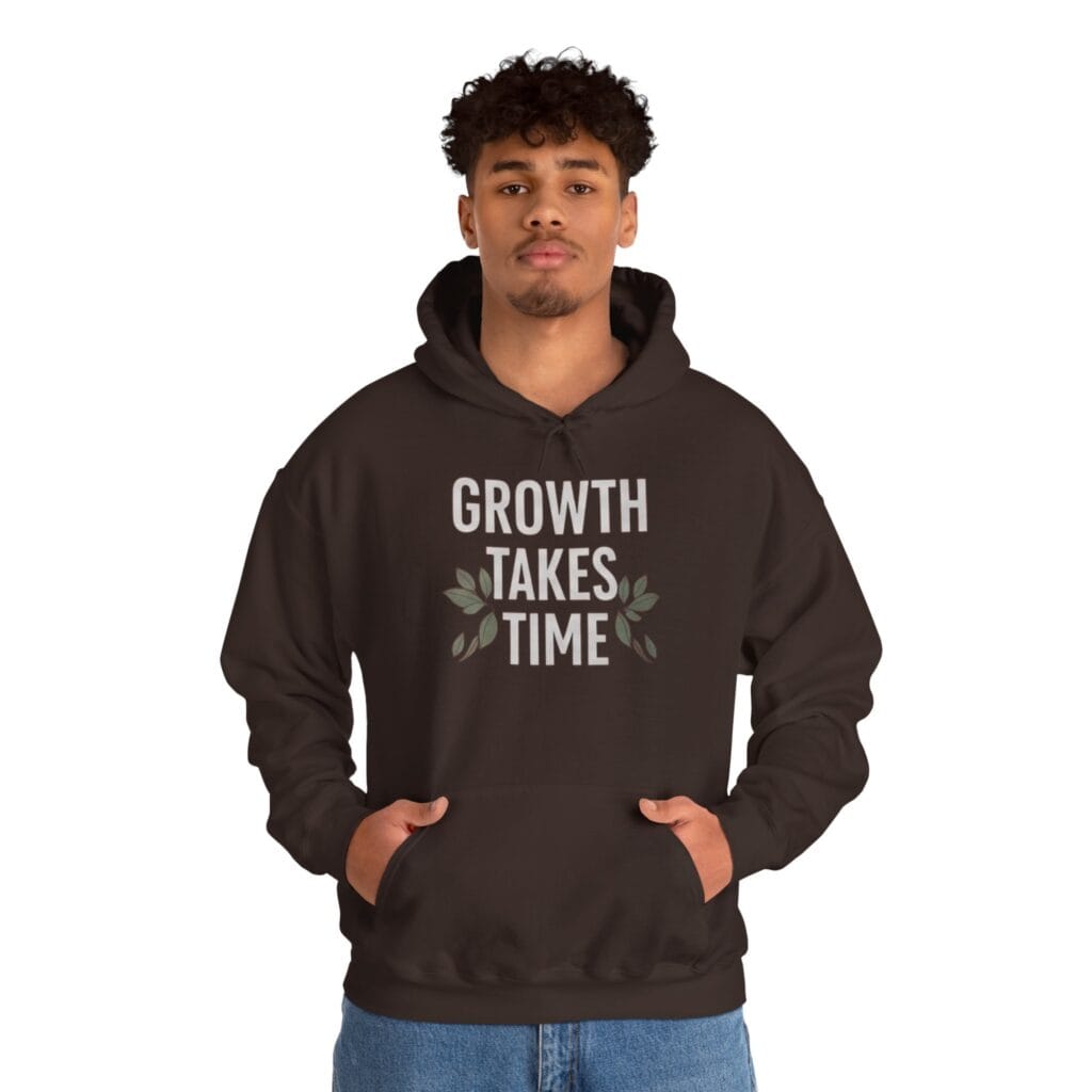 Growth Takes Time Hoodie | Gentle Reminder for Your Healing Journey 1 - Image 13